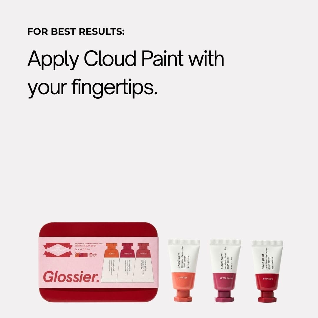 Glossier Mini Cloud Paint Blush Trio Holiday Gift Set: Crimson, Glisten & Afterglow GlossierBuy Supplements Australia