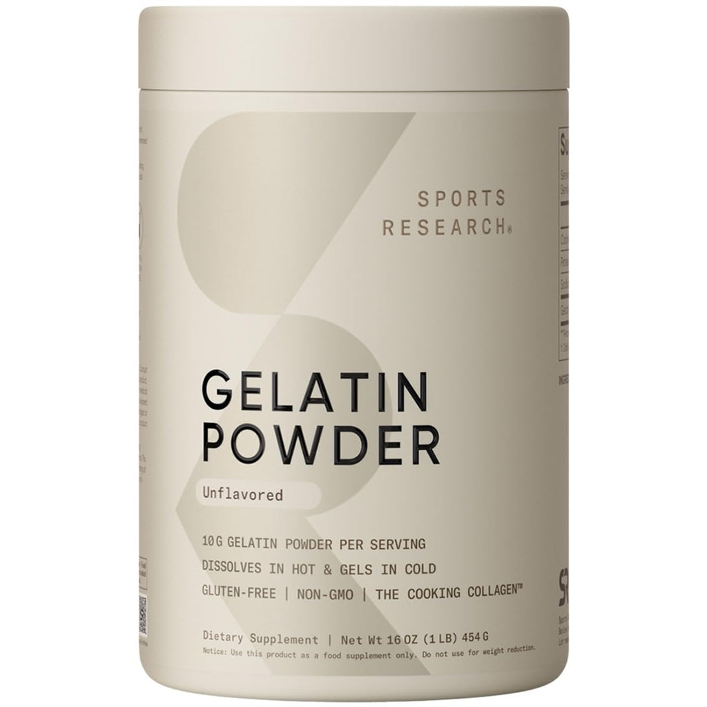 Sports Research Gelatin Collagen Cooking Powder - Sourced from Pasture Raised Cows | Great for Cooking and Baking - Certified Keto Friendly and Non-GMO Sports Research buy supplements Au
