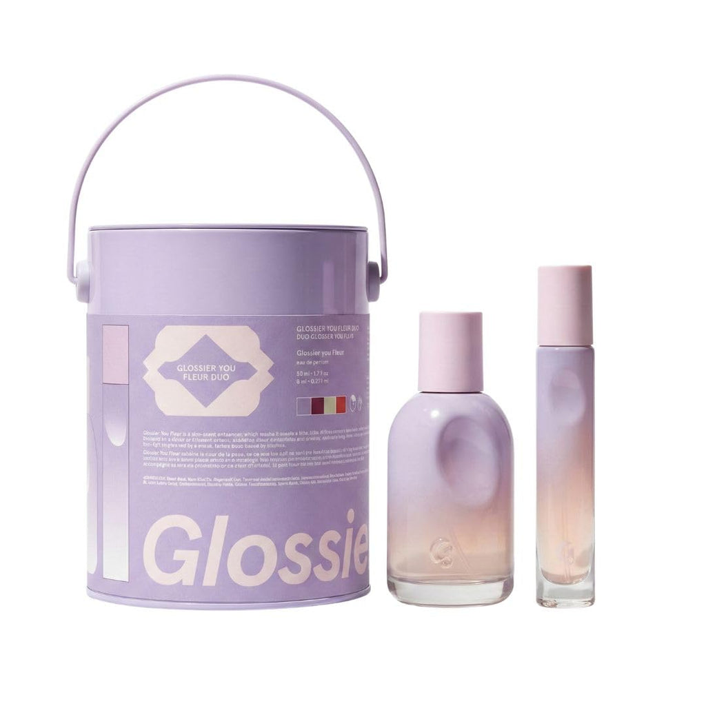 Glossier You Fleur Duo Perfume Gift Set: Fresh Floral Eau de Parfum with Ylang-Ylang, Apricot Skin & Ambrox Notes GlossierBuy Supplements Australia