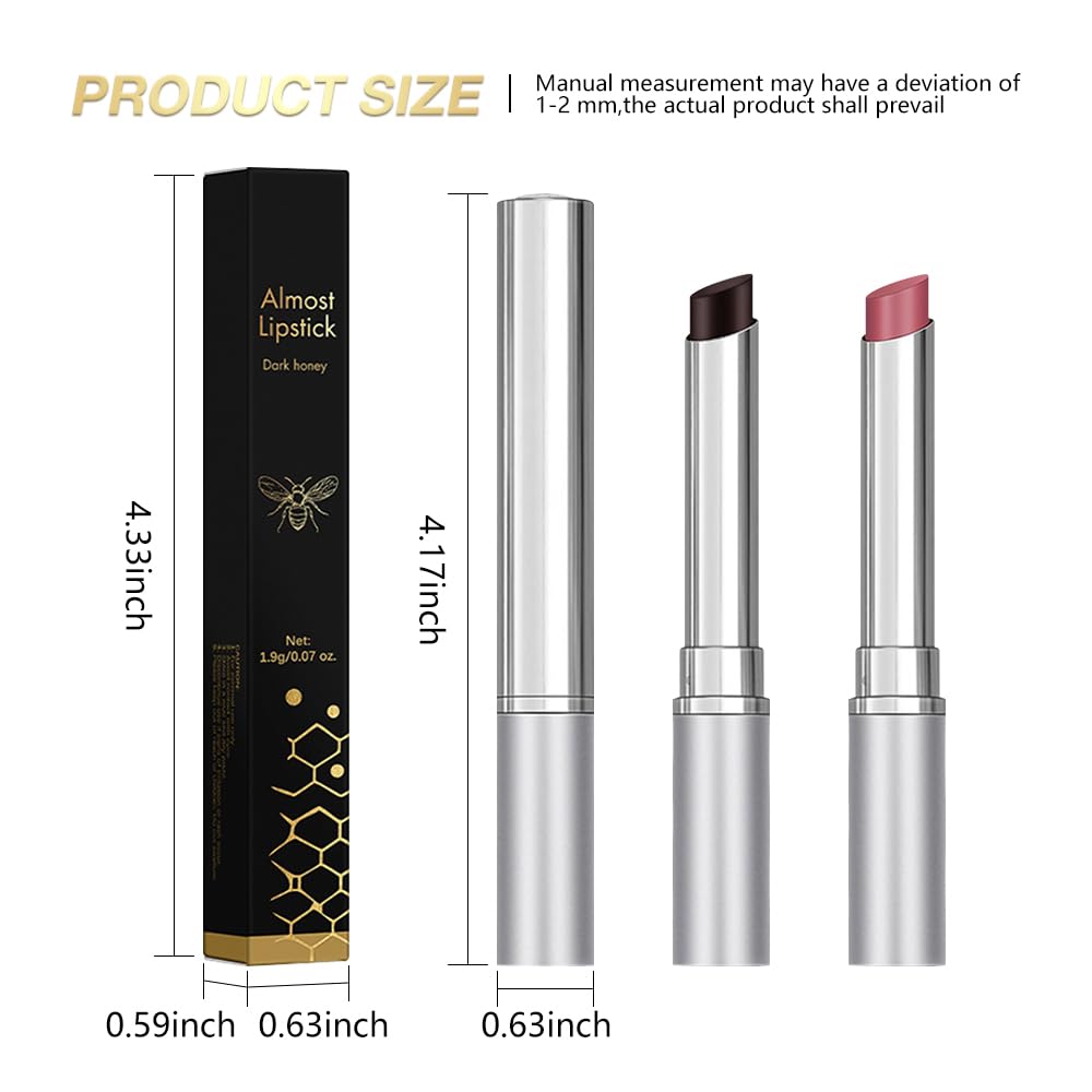 Honey Butter Lipstick Tinted Lip Balm, Shine Moisturizing Plumper Lipstick for Women, Natural Nourishing Hydrating Lip Gloss Stain for Dry Lips, Lightweight Lip Liner Care Makeup, Vegan - Black & Pink HHLTOHBuy Supplements Australia