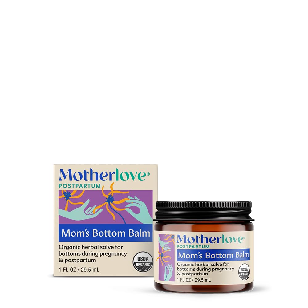 Motherlove Mom's Bottom Balm (1 oz) Organic Herbal Salve w/Witch Hazel for Bottoms During Pregnancy & Postpartum —Non-GMO Ointment MotherloveBuy Supplements Australia