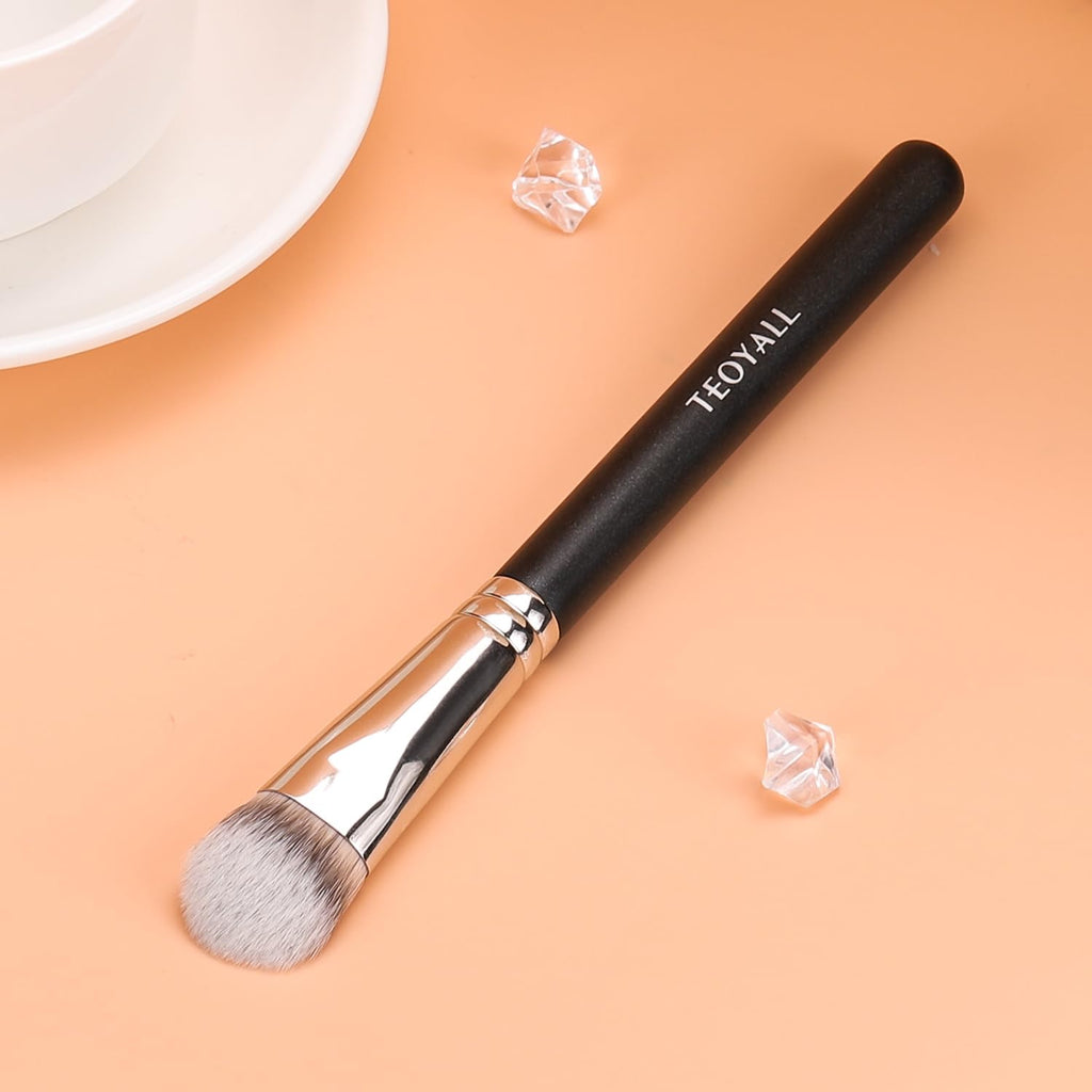 TEOYALL Angled Concealer Brush, Synthetic Contour Brush for Blending Setting Buffing with Liquid, Cream and Powder Cosmetic (Angled Brush) TEOYALLBuy Supplements Australia