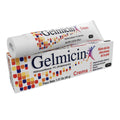 Gelmicin cream tube and packaging on a white background