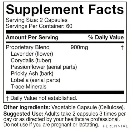 Perennial Nervana – Herbal Nerve Support for Tingling, Burning & Numbness Relief – Promotes Calm Focus & Stress Resilience – Non-Drowsy Mood Balance – 120ct* PerennialBuy Supplements Australia