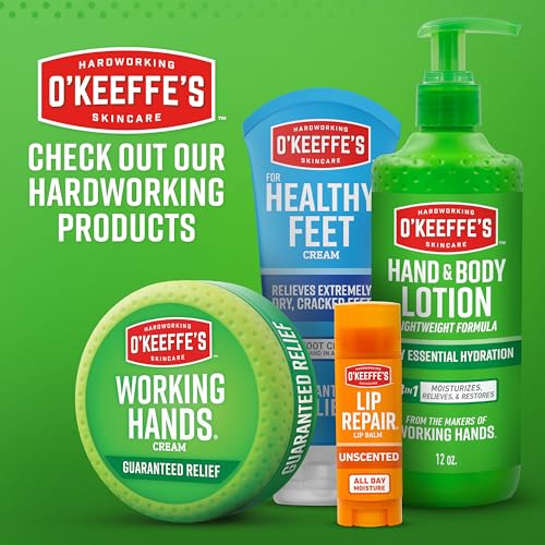 O'Keeffe's Lip Repair Unscented Lip Balm for Dry, Cracked Lips - Stick (3 Pack) - Moisturizer for Very Dry Lips O'Keeffe'sBuy Supplements Australia