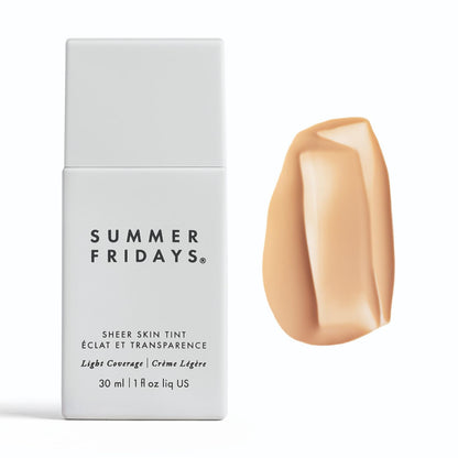 Summer Fridays Sheer Skin Tint - Skin Tint with Hyaluronic Acid - Helps Diminish Uneven Skin Tone - Sheer to Light Coverage - Shade 2 - Light with Cool Undertones (1 Fl Oz) Summer FridaysBuy Supplements Australia