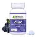 EZ Melts Zinc - Supplement for Immune, Digestive & Skin Health Support - Non-GMO, Vegan & Gluten-Free - Blueberry Blast