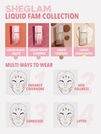 SHEGLAM Color Bloom Liquid Blush Makeup for Cheeks Matte Finish - Love Cake SHEGLAMBuy Supplements Australia