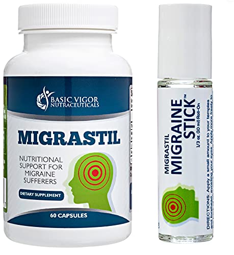 Migraine Stick & Migrastil Migraine Relief Capsules Bundle Basic VigorBuy Supplements Australia