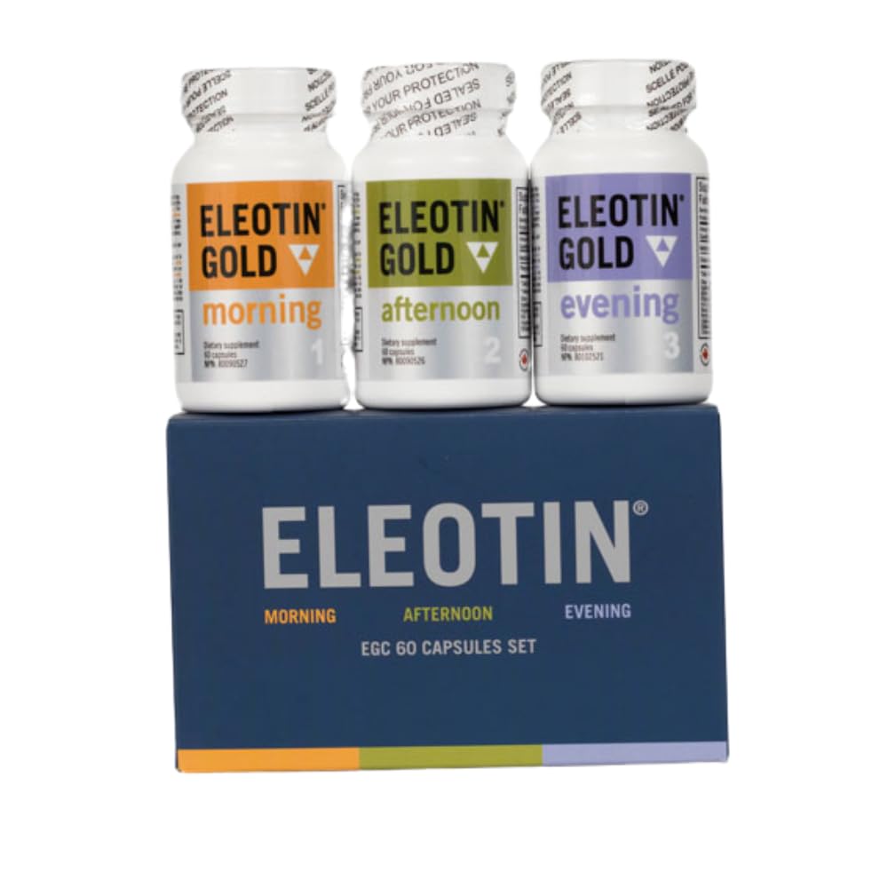 Eleotin Gold Capsules Value Pack Set for Balanced Metabolic Health | Healthy Circulation | Premium Herbal Ingredients | 3 Bottles of Different Formula | 60 Capsules Each Eleotin buy supplements Au
