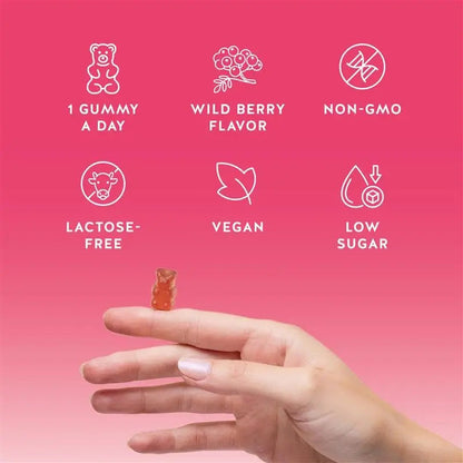 Biotin Gummies for Hair, Skin & Nails. 5,000 mcg High Potency Vegan Vitamins for Faster Hair Growth, Stronger Nails & Healthy Skin. with Vitamins C & E, 90 Gummies Bears with Benefits