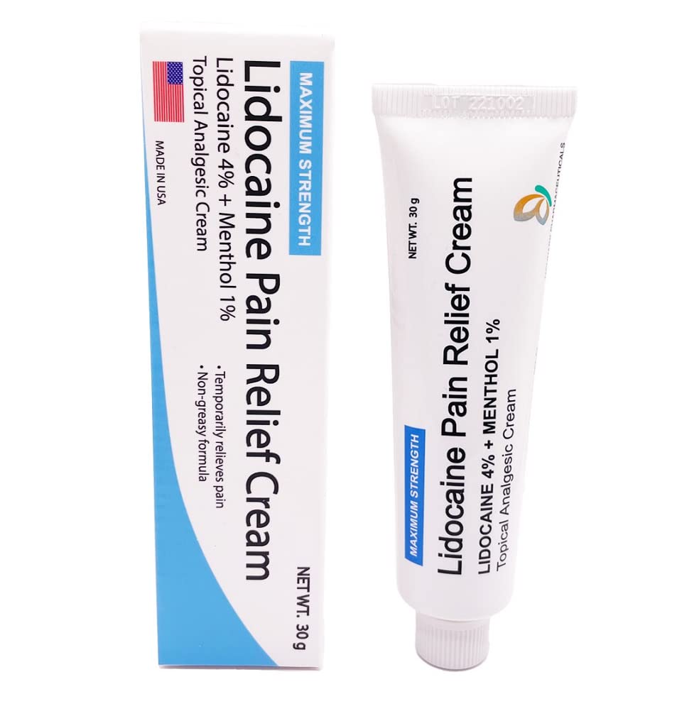 MOHNARK Pain Relief Cream with Lidocaine 4% and 1% Menthol | Includes Vitamin E | Numbs Away Pain Faster | Non-Greasy MOHNARKBuy Supplements Australia