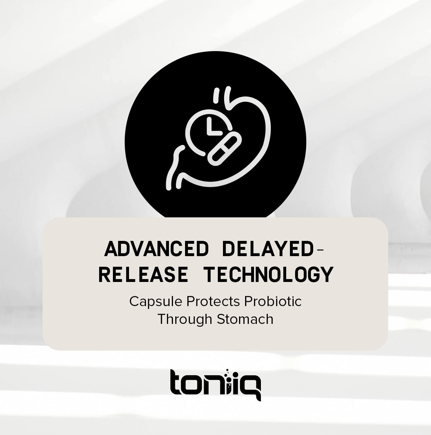 Toniiq 200 Billion CFU Probiotic Supplement 30 Verified Third-Party Tested Strains - Fully Shelf-Stable Probiotics Formula