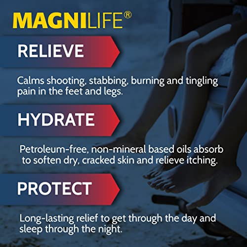 MagniLife Pain Relief Foot Spray, 3 oz, Pain Relief for Burning, Tingling or Sensitivity in Feet and Legs, No Alcohol Cooling Spray Moisturizes Dry, Cracked Heels MagniLifeBuy Supplements Australia