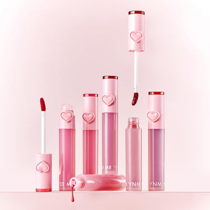 YNM Heart Jelling Tint, PEPPER JELLING, Silicone Lip Brush Included, K-Beauty, Non-Sticky, Moisturizing, Smudge-Proof, Korean Lip Tint, Long-Lasting, Vivid Color, 0.09 oz YNMBuy Supplements Australia