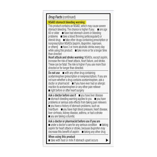 GoodSense Dual Action Acetaminophen and Ibuprofen (NSAID) Tablets, 250 mg/125 mg, Back Pain, 18 Count GoodSenseBuy Supplements Australia