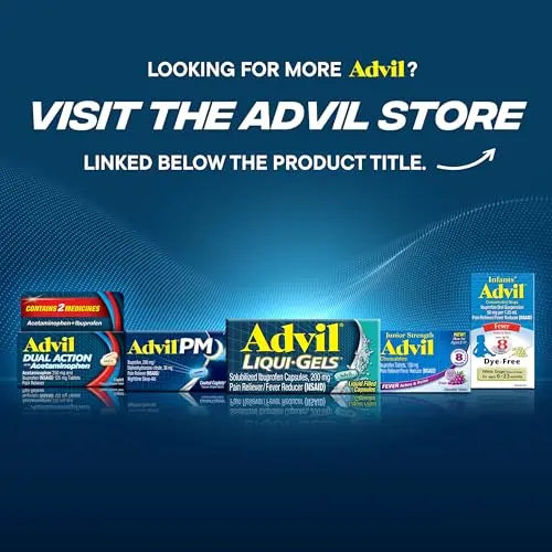 Advil Liqui-Gels Pain Reliever And Fever Reducer, Pain Medicine For Adults With Ibuprofen 200mg For Headache, Backache, Menstrual Pain And Joint Pain Relief - 40 Liquid Filled Capsules AdvilBuy Supplements Australia