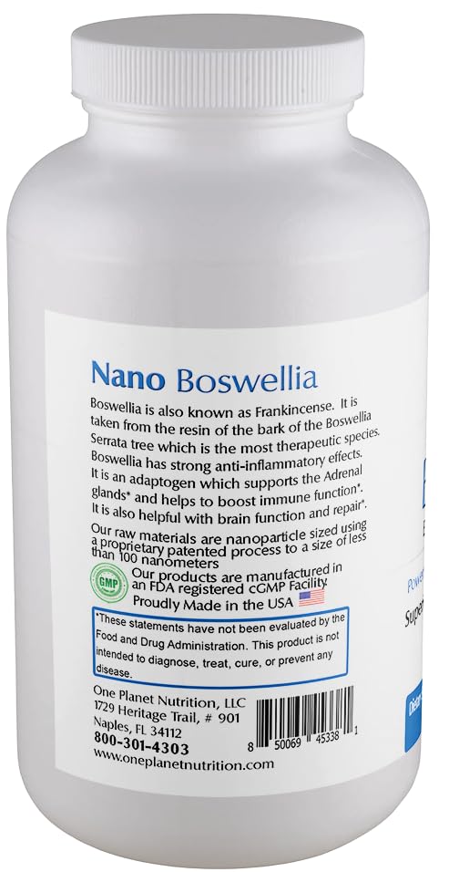 One Planet Nutrition Nano Brain 500 mg Capsules (120 Count) - Synergistic Blend of Bacopa, Curcumin, Boswellia & Ginkgo - Enhances Mental Clarity & Memory - Non-GMO, Vegan, Gluten Free One Planet NutritionBuy Supplements Australia