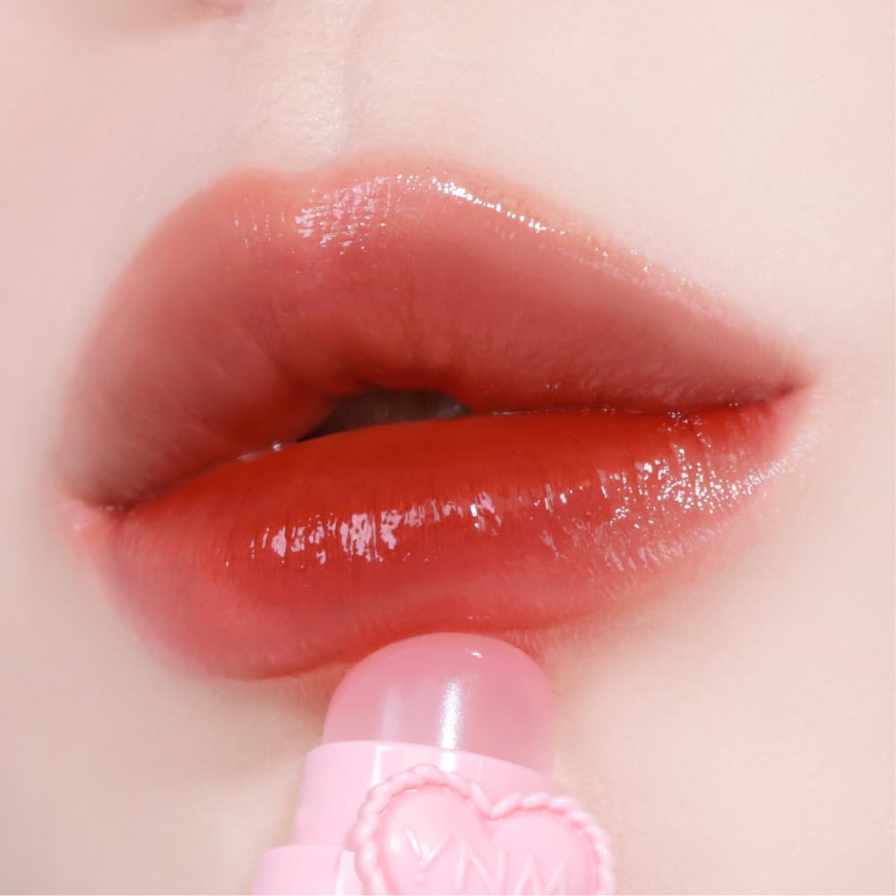 YNM Heart Jelling Tint, PEPPER JELLING, Silicone Lip Brush Included, K-Beauty, Non-Sticky, Moisturizing, Smudge-Proof, Korean Lip Tint, Long-Lasting, Vivid Color, 0.09 oz YNMBuy Supplements Australia
