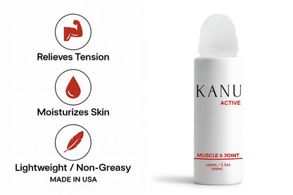 Muscle & Joint Relief Roll-On Cooling Serum- 3.3 oz- Fast Absorbing Pain Relief for Sore Muscles and Joints- Workout Recovery and Joint Support for Athletes and Active Lifestyles KANUBuy Supplements Australia