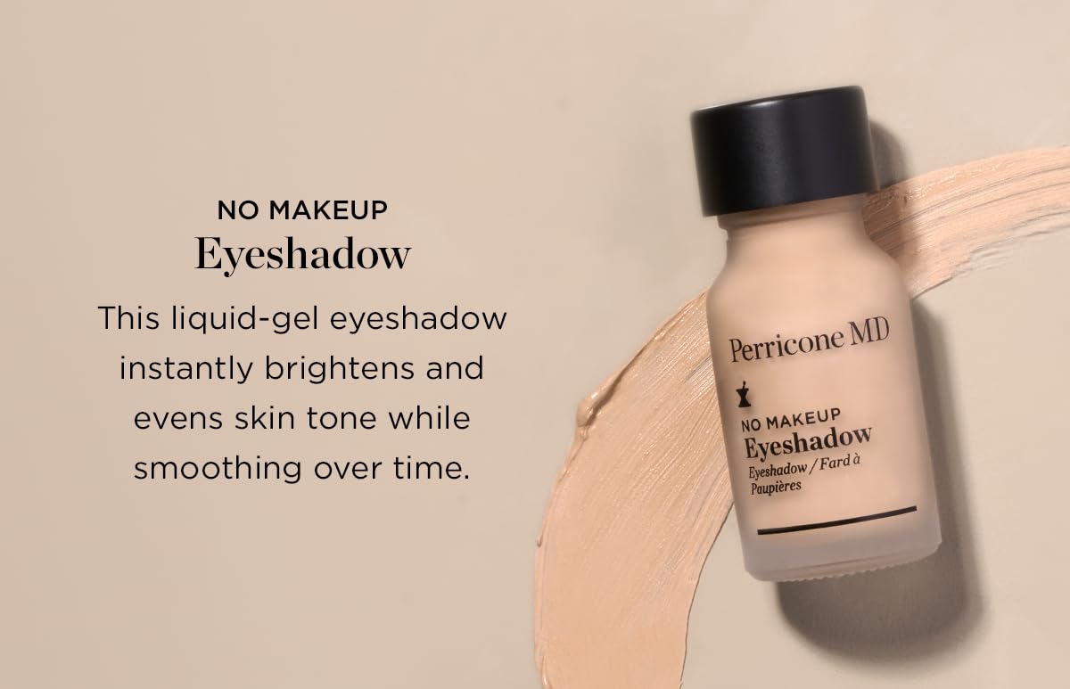 Perricone MD No Makeup Liquid Eyeshadow - Hydrating Serum Texture - Crease-Proof Anti-Aging with Vitamin C - Smooths & Brightens Eyelids - Long-Wearing Satin Finish for All Ages, Shade 2, 0.3 fl oz Perricone MDBuy Supplements Australia