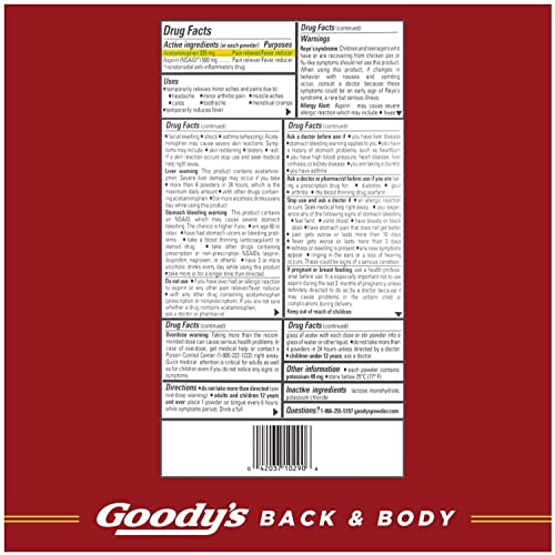 Goody's Back and Body Pain Relief Powder, 24 ct (Pack of 4) Goody'sBuy Supplements Australia
