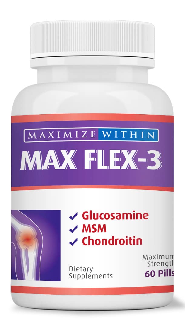 Maximum Slim Max Flex-3 Pain Relief Formula with Green Lipped Mussel - 60 Count Maximum SlimBuy Supplements Australia