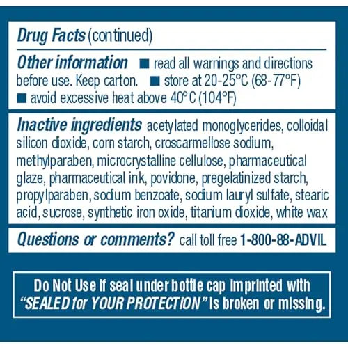Advil Ibuprofen Coated Caplets Pain Reliever and Fever Reducer 200 Milligram 24Ct AdvilBuy Supplements Australia