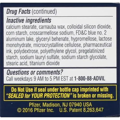 Advil PM Pain Reliever and Nighttime Sleep Aid, Pain Medicine with Ibuprofen for Pain Relief and Diphenhydramine Citrate for a Sleep Aid - 40 Coated Caplets AdvilBuy Supplements Australia