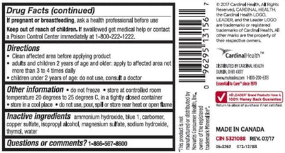 Leader Mineral Ice Blue Gel, Menthol 2%, Pain Relief Gel, Topical Analgesic, for Muscle Pain, Backache, Arthritis & Sport Injuries, for Adults and Kids 2+, Compare to Mineral Ice, 8 oz LeaderBuy Supplements Australia