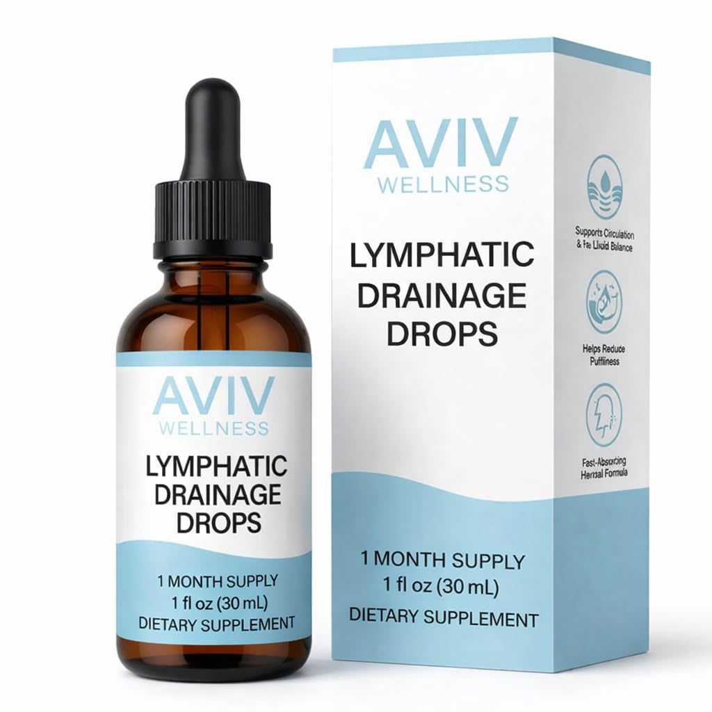 IRMI Avivwellness Lymphatic Drainage Drops, Organic Lymphatic Liquid Drops- Herbal Liquid Blend - 1 fl oz (30 mL) IRMI buy supplements Au