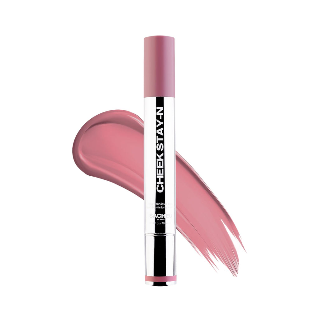 Sacheu Cheek STAY-N Liquid Blush for Cheeks — High Pigment, Buildable, Lightweight Cream Blush for Dewy & Radiant Flushed Cheeks — Long-lasting & Cruelty Free, I'm Guilty SacheuBuy Supplements Australia