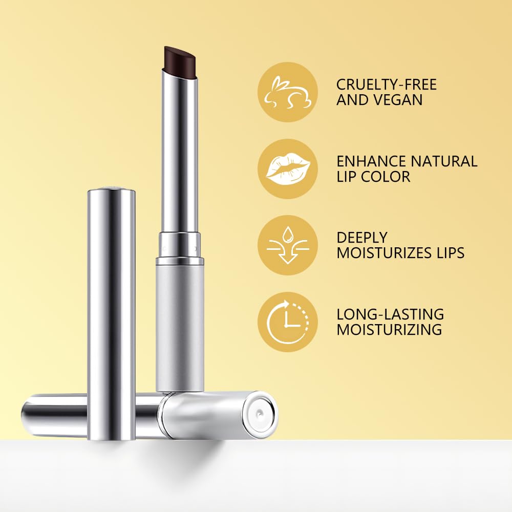 Honey Butter Lipstick Tinted Lip Balm, Shine Moisturizing Plumper Lipstick for Women, Natural Nourishing Hydrating Lip Gloss Stain for Dry Lips, Lightweight Lip Liner Care Makeup, Vegan - Black & Pink HHLTOHBuy Supplements Australia