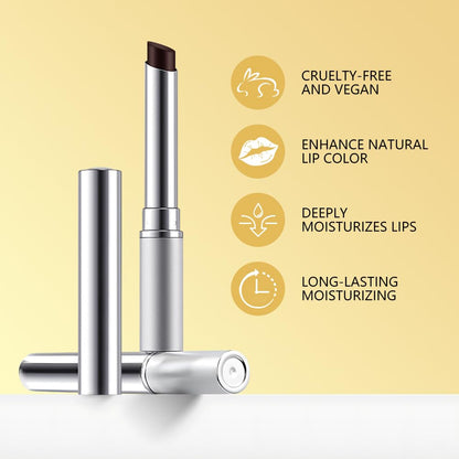 Honey Butter Lipstick Tinted Lip Balm, Shine Moisturizing Plumper Lipstick for Women, Natural Nourishing Hydrating Lip Gloss Stain for Dry Lips, Lightweight Lip Liner Care Makeup, Vegan - Black & Pink HHLTOHBuy Supplements Australia