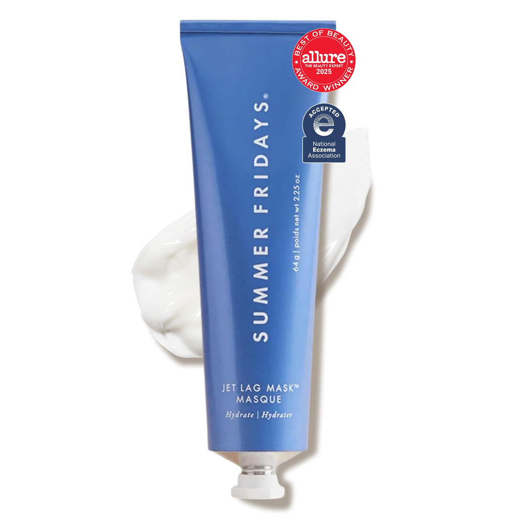 Summer Fridays Jet Lag Mask - Hydrating Face Moisturizer + Mask - Enriched with Hyaluronic Acid, Niacinamide, Glycerin + Antioxidants Helps Nourish Skin for a Renewed + Radiant Complexion (2.25 Oz) Summer FridaysBuy Supplements Australia