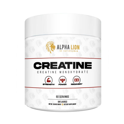 ALPHA LION Creatine Monohydrate Powder, 5000mg Per Serving (5g), Supports Muscle Strength, Power, Athletic Performance, Pure Creatina Monohydrata