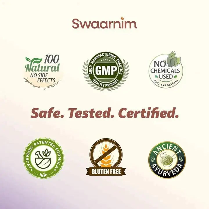 Swaarnim UTI Care, Ayurvedic Healthy Supplements for Women Health, Rich in Natural Extracts, 100% Natural - No Added Chemicals and Gluten Free, 120 Capsules SwaarnimBuy Supplements Australia