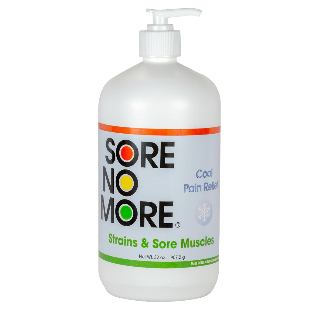 Sore No More Cool Relieving Gel for Aches & Pains in Muscles & Joints associated with Strains, Bruises & Sprains | Absorbs Quickly with a Refreshing Lemon Aroma | 32 oz Bottle with Pump Sore No MoreBuy Supplements Australia