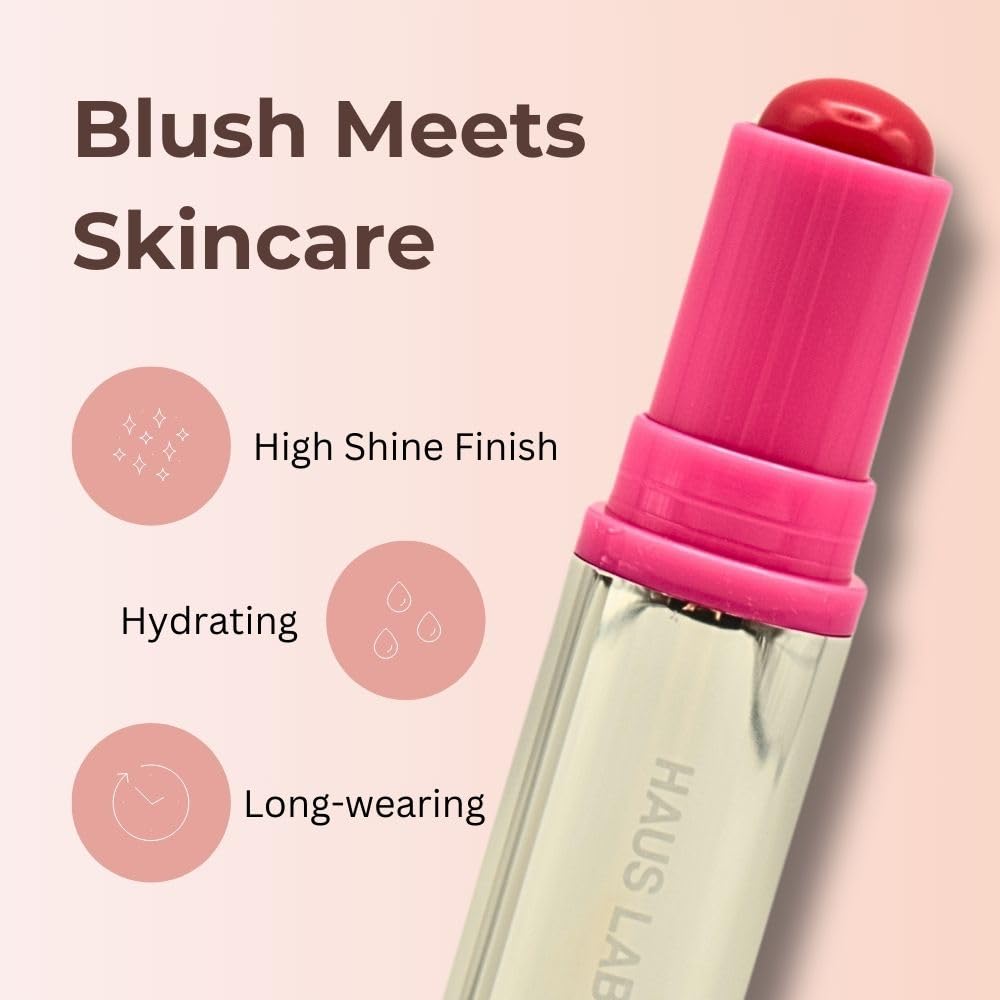 Haus Labs Color Fuse Longwear Hydrating Glassy Lip + Cheek Blush Balm Stick - Glassy Pitaya Haus LaboratoriesBuy Supplements Australia