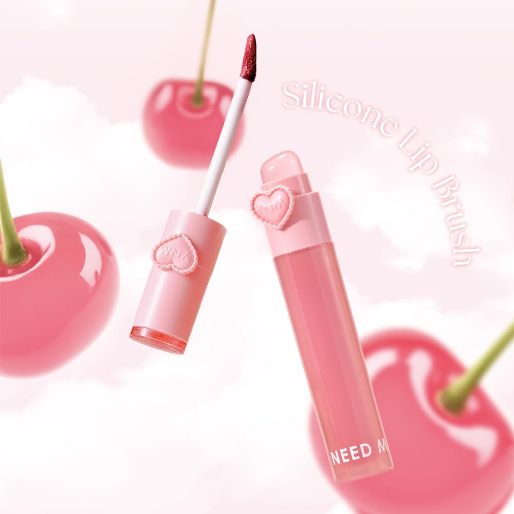 YNM Heart Jelling Tint, PEPPER JELLING, Silicone Lip Brush Included, K-Beauty, Non-Sticky, Moisturizing, Smudge-Proof, Korean Lip Tint, Long-Lasting, Vivid Color, 0.09 oz YNMBuy Supplements Australia