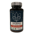Bottle of OWL Balance Belly Buddy supplement on a white background