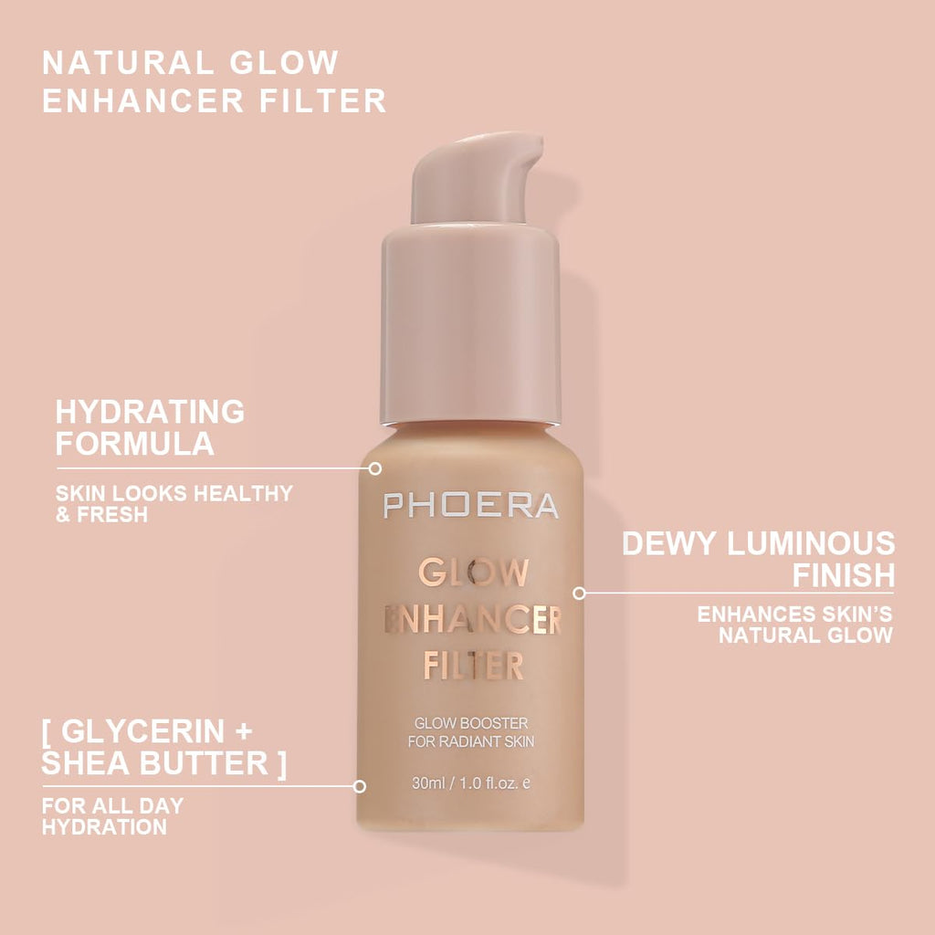 PHOERA Skin Glow Tint Foundation,Natural Radiant Flawless Filter Effect Silk Perfect Illuminating Foundation. (03 Medium) MeifenBuy Supplements Australia