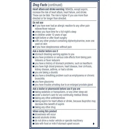 Advil PM Liqui-Gels Pain Reliever and Nighttime Sleep Aid, Pain Medicine with Ibuprofen for Pain Relief and Diphenhydramine HCL for a Sleep Aid - 80 Liquid Filled Capsules - Back to College AdvilBuy Supplements Australia