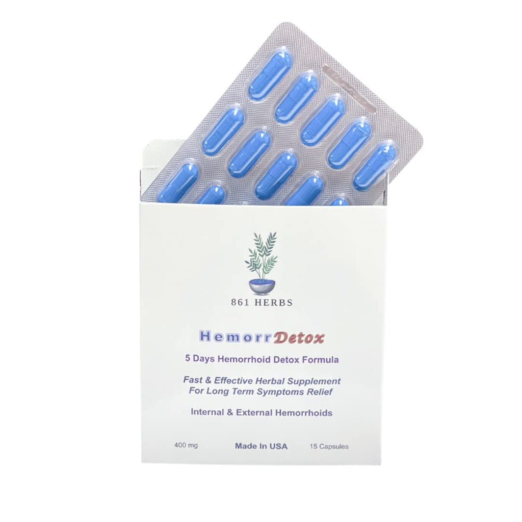 '-5-Day 15 Capsules, Fast & Long-Term Relief, Natual Herbs Formula Remedy, Address Root Causes of Hemorrhoids. 861 HERBSBuy Supplements Australia