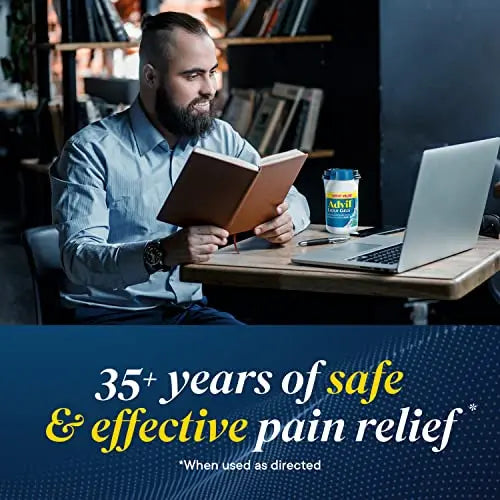 Advil Liqui-Gels Pain Reliever and Fever Reducer, Pain Medicine for Adults with Ibuprofen 200mg for Headache, Backache, Menstrual Pain and Joint Pain Relief - 50x2 Liquid Filled Capsules AdvilBuy Supplements Australia