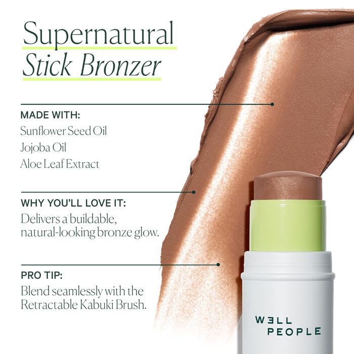 Well People Supernatural Stick Bronzer, Multi-use Hydrating Bronzer Stick For Glowing Skin, Hydrating Formula, Vegan & Cruelty-free, Golden Bronze Well PeopleBuy Supplements Australia