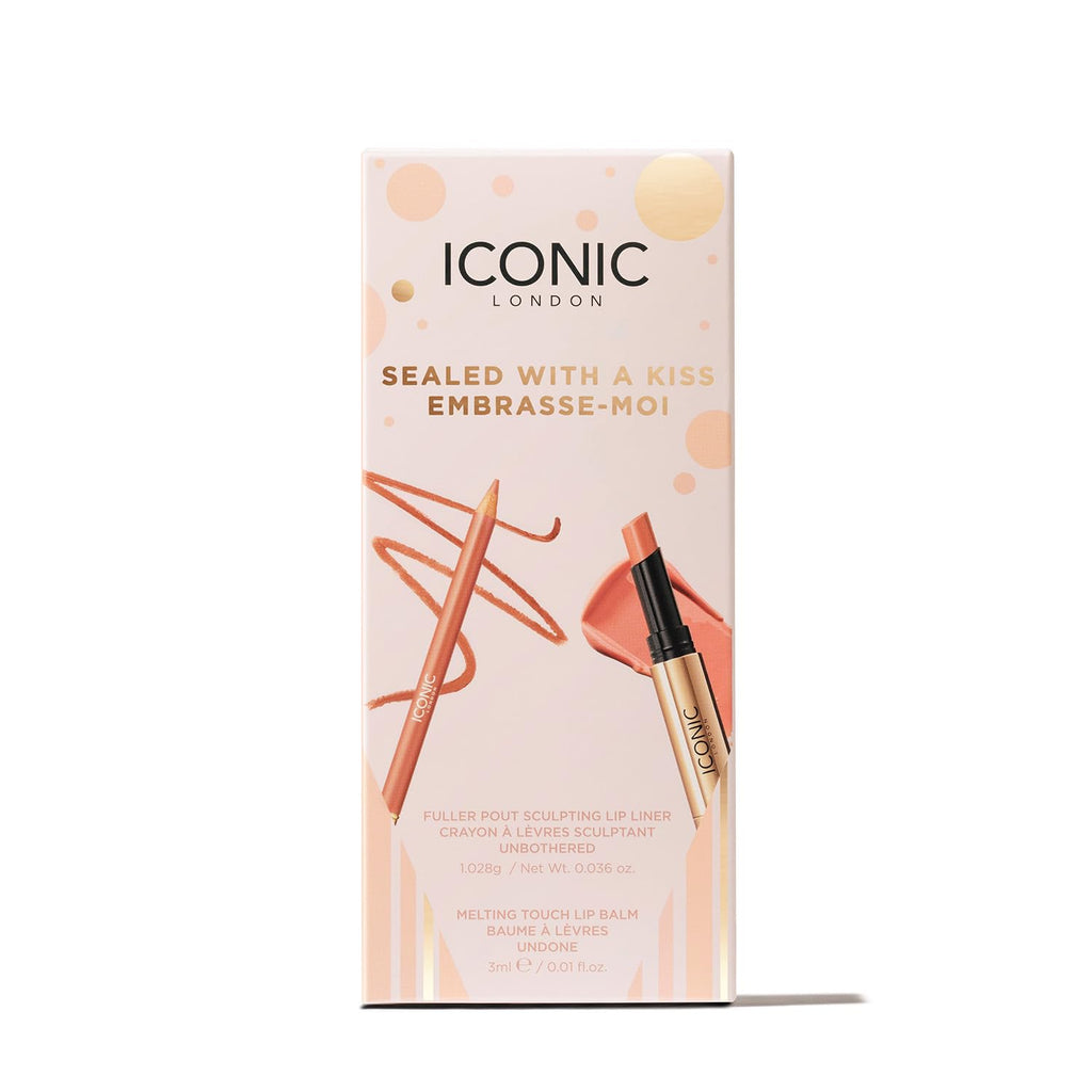 ICONIC LONDON Sealed with a Kiss Gift Set | Includes Melting Touch Lip Balm (Undone) and Fuller Pout Sculpting ICONIC LONDON buy supplements Au