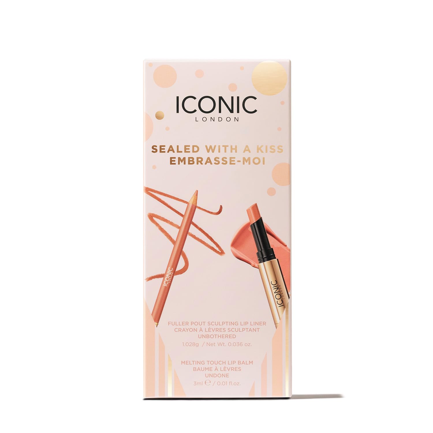 ICONIC LONDON Sealed with a Kiss Gift Set | Includes Melting Touch Lip Balm (Undone) and Fuller Pout Sculpting ICONIC LONDON buy supplements Au