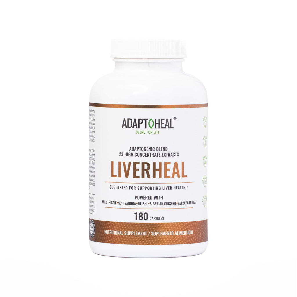 ADAPTOHEAL Milk Thistle, Turmeric and Astragalus Complex – Liverheal Herbal Liver Cleanse and Detox Formula with Artichoke and Schisandra Extracts – High-Potency Plant Blend (180 Capsules) ADAPTOHEALBuy Supplements Australia