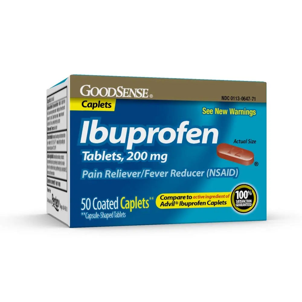 GoodSense Ibuprofen Pain Reliever/Fever Reducer Caplets, 200 mg, 50-Count GoodSenseBuy Supplements Australia